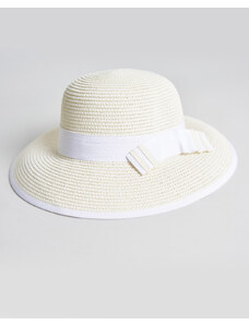 BELTIPO Γυναικείο καπέλο ψάθινο λευκό