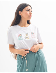 BELTIPO Γυναικεία μπλούζα T-shirt με Strass