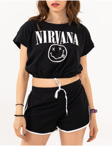 BELTIPO Γυναικεία μπλούζα Nirvana T-shirt Top Μαύρο