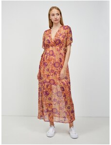 Πορτοκαλί Floral Maxi φόρεμα ORSAY - Γυναικεία