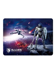 SADES Gaming Mouse Pad Lightning, Low Friction, Rubber base, 350 x 260mm