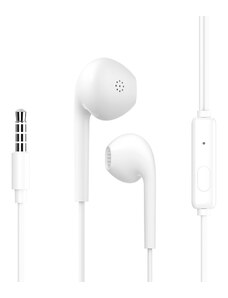 CELEBRAT earphones με μικρόφωνο G12, 3.5mm σύνδεση, Φ14.2mm, 1.2m, λευκό