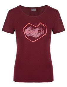 Γυναικείο T-shirt εξωτερικού χώρου KILPI GAROVE-W σκούρο κόκκινο