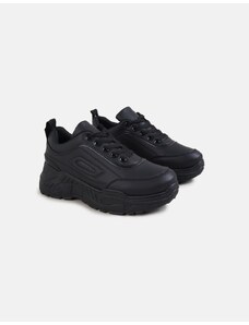 INSHOES Basic μονόχρωμα sneakers με chunky σόλα Μαύρο