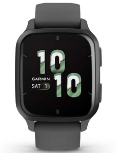 GARMIN Venu Sq 2 Shadow Gray Bezel with Gray Case and Silicone Band 010-02701-10