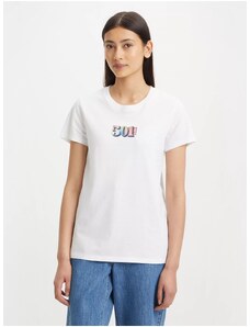 Levi's Λευκό Γυναικείο T-Shirt Levi's 501 - Γυναικεία