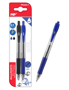 UMIDIGI MP στυλό διαρκείας gel PE224-1, 0.7mm, μπλε & μαύρο, 2τμχ