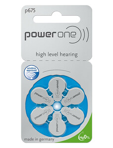 UMIDIGI POWER ONE μπαταρίες ακουστικών βαρηκοΐας P675, mercury free, 1.45V, 6τμχ