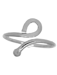 Jt Ασημένιο δαχτυλίδι ποδιού/ακροδάχτυλου με κύκλο