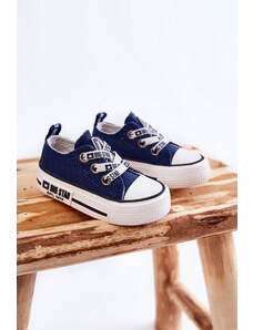 BIG STAR SHOES Παιδικά υφασμάτινα sneakers BIG STAR KK374050 Navy blue