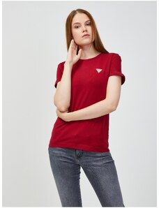 Κόκκινο Γυναικείο T-Shirt Guess - Γυναικεία