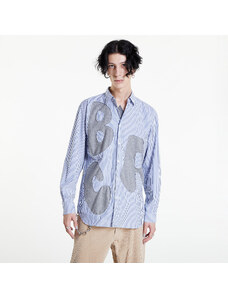 Ανδρικά πουκάμισα Comme Des Garçons SHIRT Mens Shirt Woven Striped White / Blue