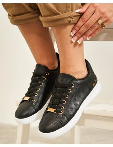 INSHOES Basic sneakers με μεταλλικές λεπτομέρειες Μαύρο/Λευκό