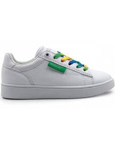 BENETTON - Label multicolor sneakers BTK114014/1010 White