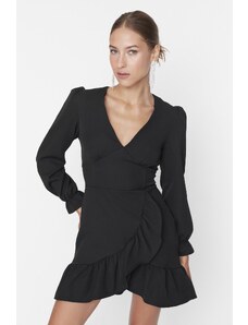Trendyol Φόρεμα - Μαύρο - Wrapover