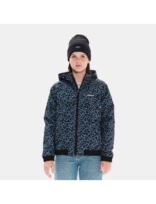 EMERSON WOMEN'S RIBBED JACKET WITH HOOD ΜΠΛΕ