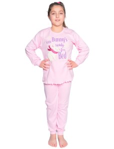 Βαμβακερές Πυτζάμες Για Κορίτσια Bunny Nina Club Ροζ 254-23