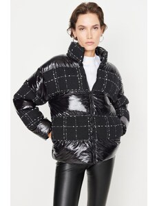 Trendyol Winter Jacket - Μαύρο - Διπλό στήθος