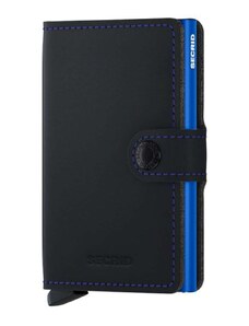 SECRID Πορτοφολι Miniwallet Matte Black & Blue MM-Black & Blue