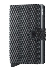 SECRID Πορτοφολι Miniwallet Cubic Black-Titanium MCu-Black-Titanium