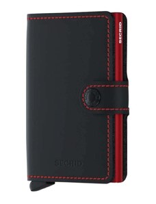 SECRID Πορτοφολι Miniwallet Matte Black & Red MM-Black & Red