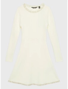 GUESS Φόρεμα υφασμάτινο J2BK02Z3210-G018 Λευκό Slim Fit