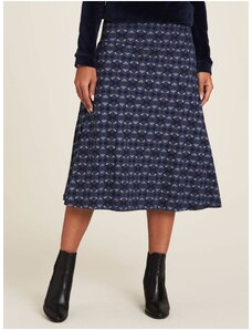 Μίντι φούστα με σκούρο μπλε μοτίβο Tranquillo - Γυναικεία