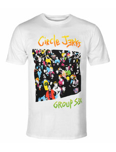 Ανδρικό μπλουζάκι CIRCLE JERKS - ΟΜΑΔΙΚΟ SEX - ΑΣΠΡΟ - PLASTIC HEAD - PH11438