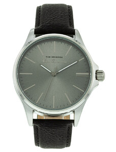 BEN SHERMAN The Original - BS066EB Silver case with Black Leather Strap