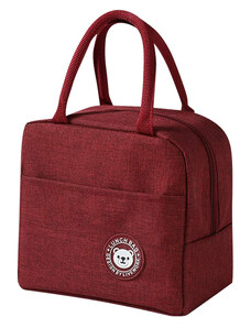 UNBRANDED Ισοθερμική τσάντα HUH-0012, 7L, αδιάβροχη, 23x13x21cm, κόκκινη