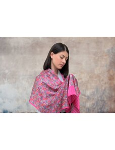 Ancient Greek Scarves Long silk scarf in pink color