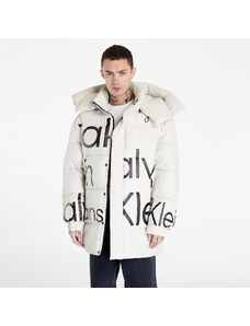 Ανδρικά puffer jacket Calvin Klein Jeans Bold Disrupted Logo Jacket Beige