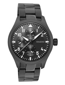 Ρολόι OOZOO Timepieces με μαύρο μπρασελέ και καντράν C10957