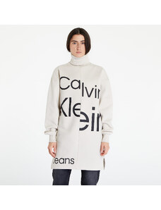 Φορέματα Calvin Klein Jeans Disrupted Logo Roll Beige