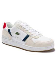 LACOSTE T-CLIP LEATHER & SUEDE TRICOLOR SNEAKERS ΑΝΔΡΙΚΑ 40SMA0048-407