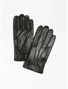 Guess Ανδρικά Δερμάτινα Γάντια AM9035LEA02-BLA Μαύρο
