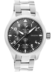 OOZOO Timepieces - C10956, Silver case with Stainless Steel Bracelet