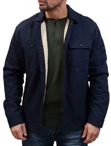 Jack&Jones - 12215787 - Jcoben Classic Teddy Overshirt L/S - Navy Blazer - Πανωφόρι / Jacket