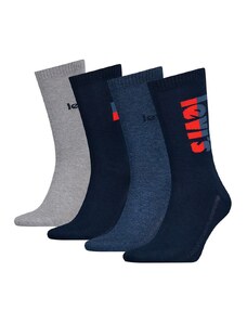 Levi's Ανδρικές Κάλτσες Regular Cut Logo - Συσκευασία Δώρου - 4 Ζεύγη