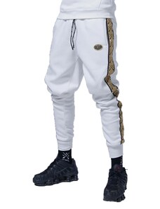 Vinyl Art Clothing - TAPED SIDE PANTS - 07903-02 - White - Φόρμα Παντελόνι