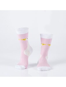 FASARDI Ανδρικές ροζ κάλτσες με πάπια