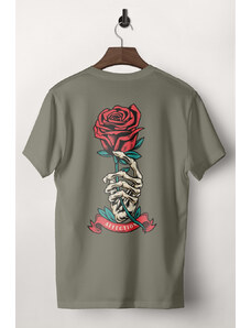 UnitedKind Affection Rose, T-Shirt σε χακί χρώμα