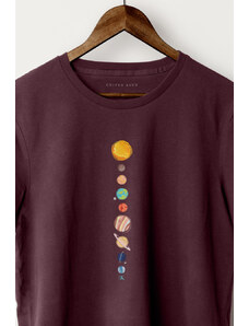 UnitedKind Solar System, T-Shirt σε μπορντώ χρώμα