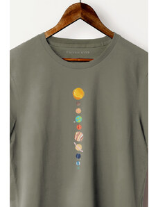 UnitedKind Solar System, T-Shirt σε χακί χρώμα