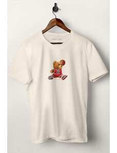 UnitedKind Jumpman Teddy, T-Shirt σε εκρού χρώμα