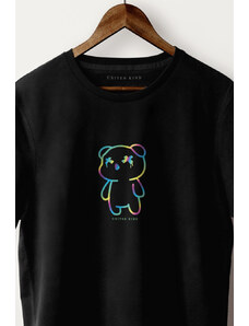 UnitedKind Neon Teddy Bear, T-Shirt σε μαύρο χρώμα
