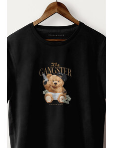 UnitedKind Gangster Teddy, T-Shirt σε μαύρο χρώμα