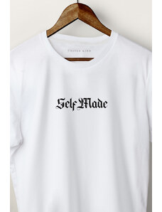 UnitedKind Self Made Man, T-Shirt σε λευκό χρώμα