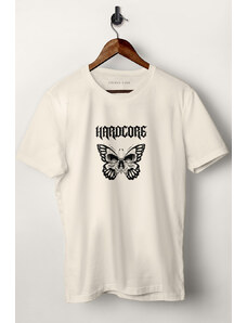 UnitedKind Hardcore Skull, T-Shirt σε εκρού χρώμα