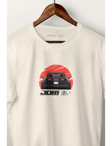 UnitedKind JDM Supra Car, T-Shirt σε εκρού χρώμα